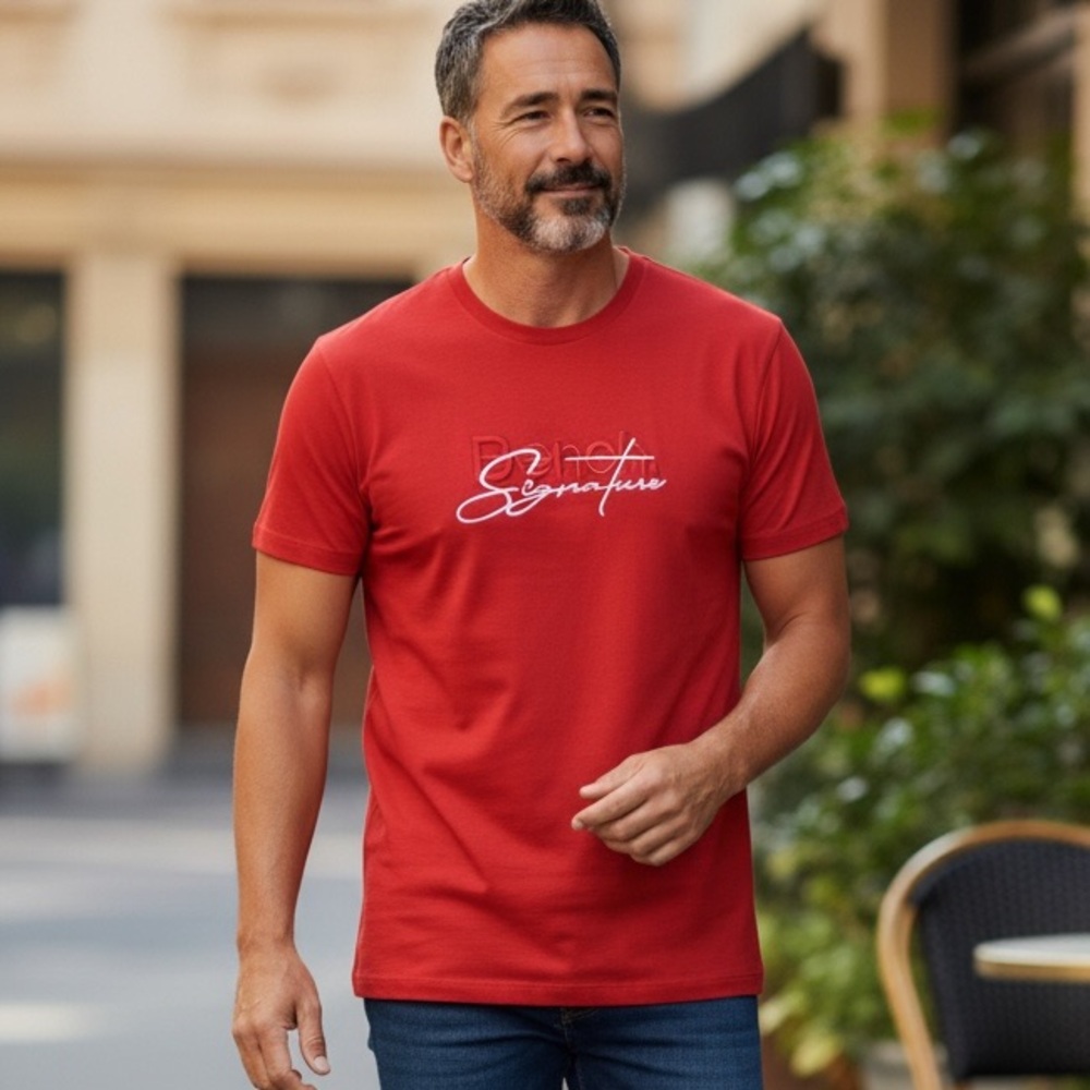 #38 Bench Red Graphic Men's Tee